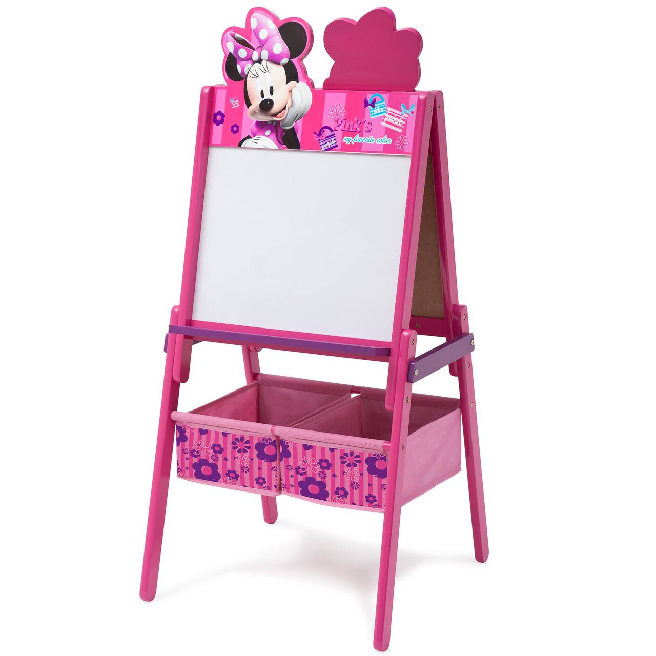 Disney&#xAE; Minnie Mouse Wooden Double Sided Easel with Storage